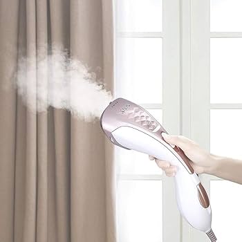 SALAV Steamer for clothes+ Handheld Iron 2-in-1, 2 Steam Settings, for Both Vertical & Horizontal Garment Handling, Ceramic Coated Metal Steam Panel, 150ml Big Water Tank, 1300 Watt, DH-100 Rose Gold
