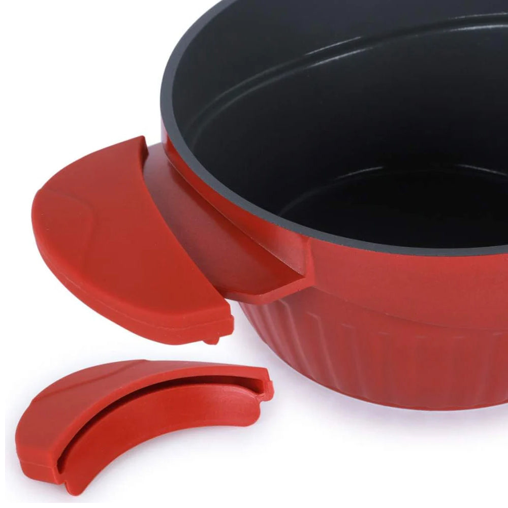 Al Saif Vetro 8-Piece Casserole Cookware Set, Multicolor – Premium Heat-Resistant Glass Cookware