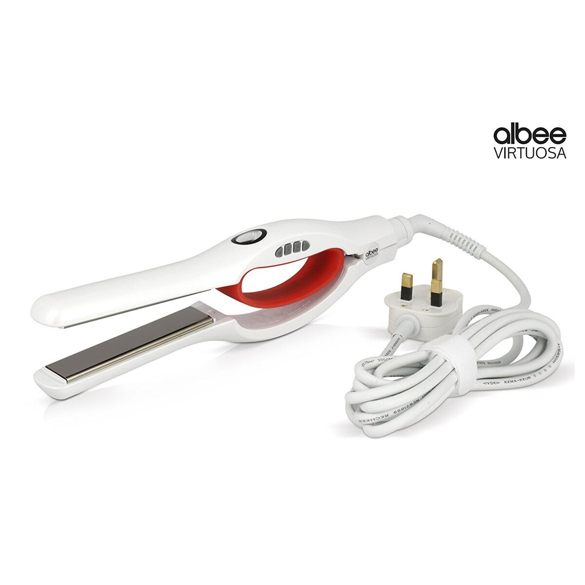 Albee Virtuosa Pro Hair Styler with Ceramic Plates & Digital Temperature Control – Sleek & Smooth Styling