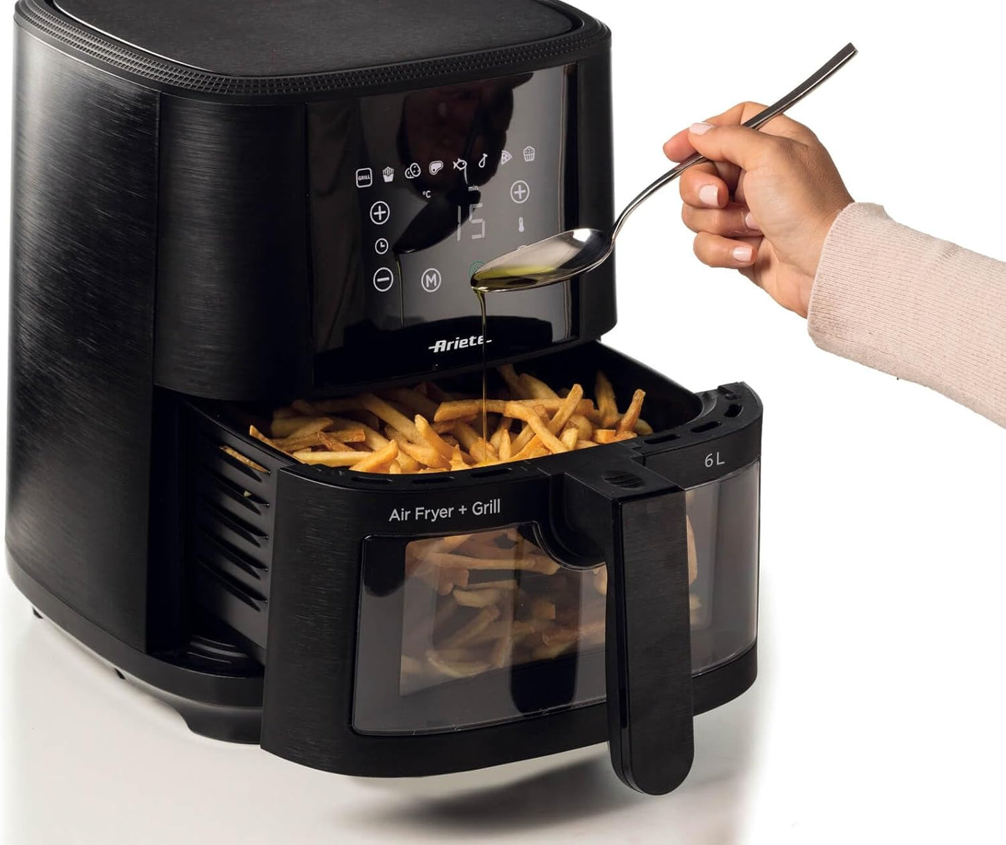 Ariete Air Fryer Glass Door Black 6L 4626