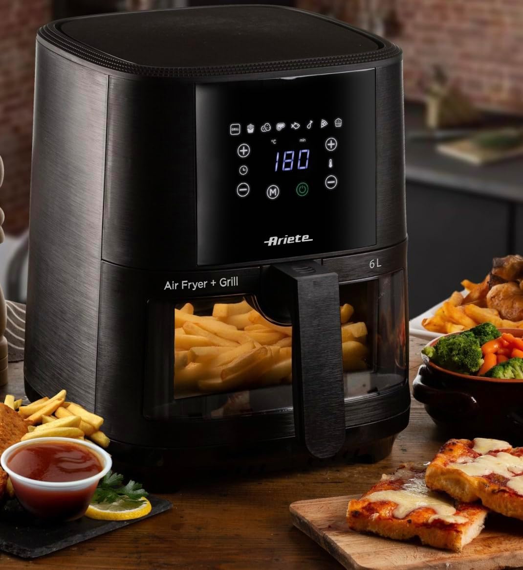 Ariete Air Fryer Glass Door Black 6L 4626