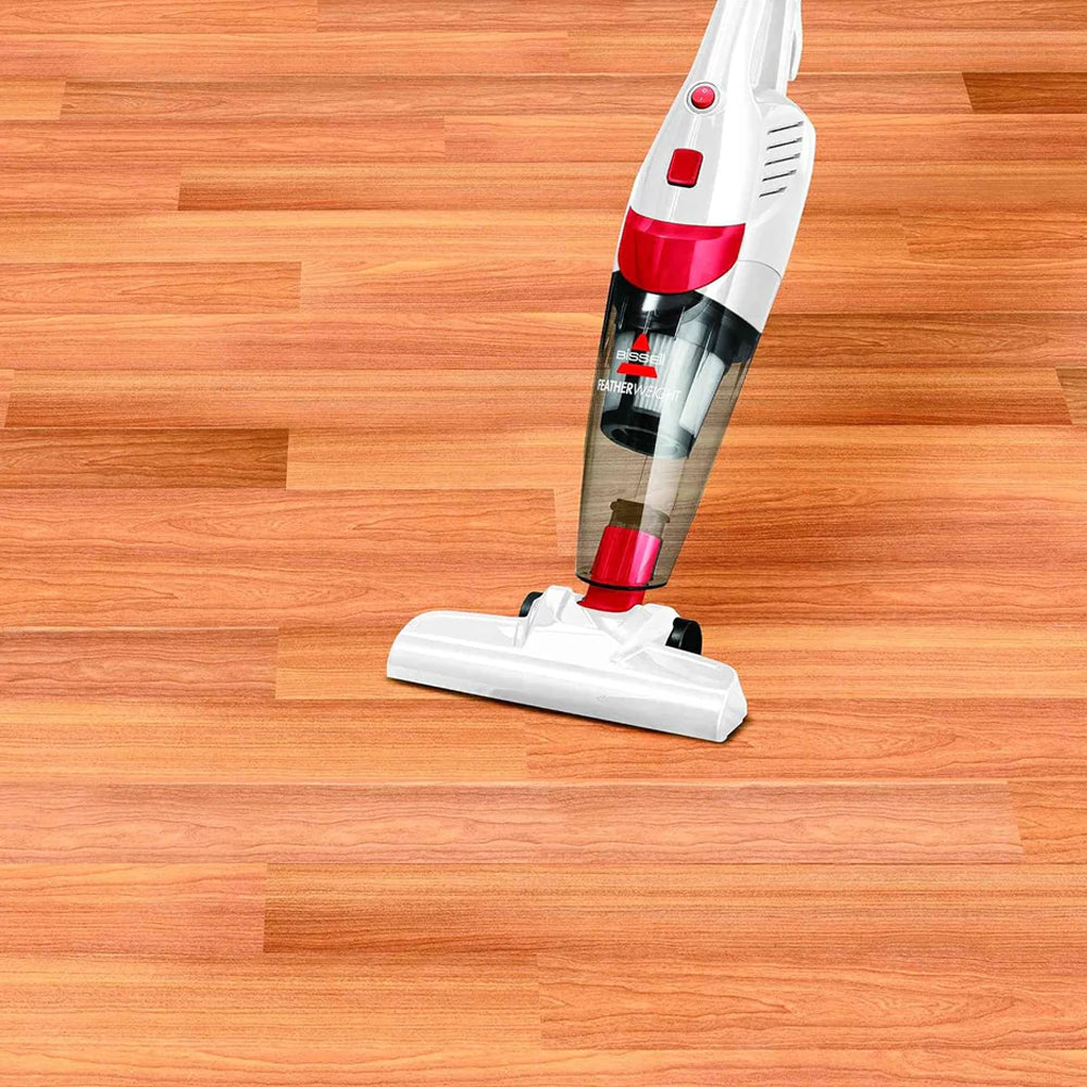 BISSELL Featherweight 2-in-1 Upright Vacuum Cleaner, 450W, Lightweight, Red/White, 0.5L