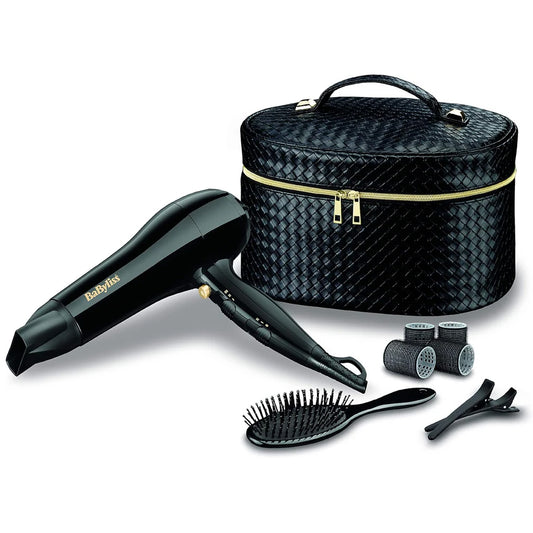 Babyliss 5721PSDE DC Dryer Gift Set with Vanity Brush – Powerful Hair Dryer for Salon-Quality Styling