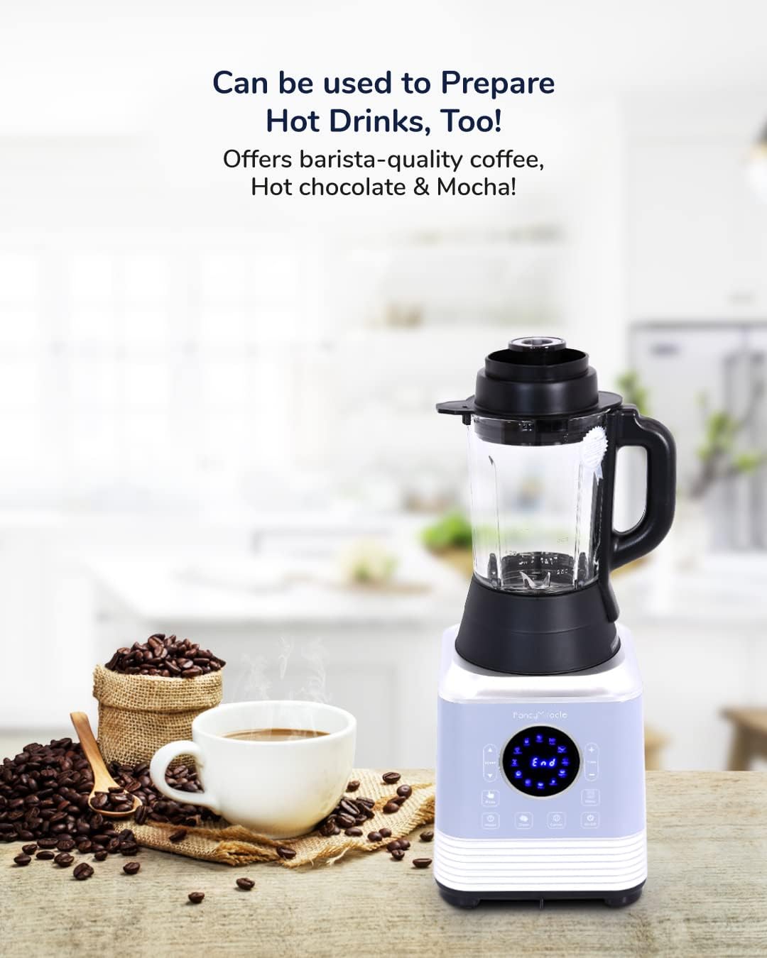 Fancy Miracle Professional High-Speed Heating Blender AM-7375TP | Multifunction Mixer & Smoothie Maker