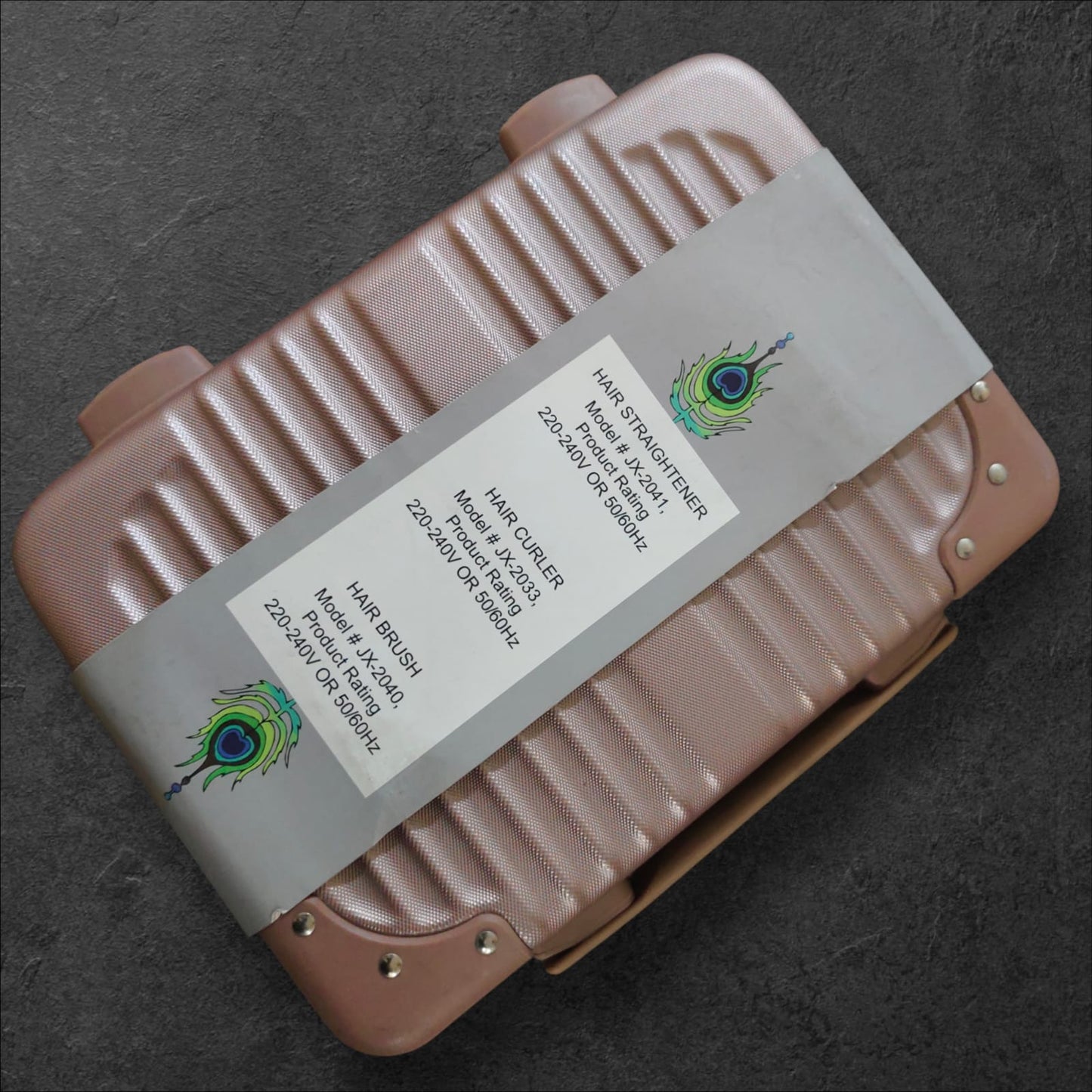 Fay Hair | Peacock Hair Tool Set of 5 & Vanity Case