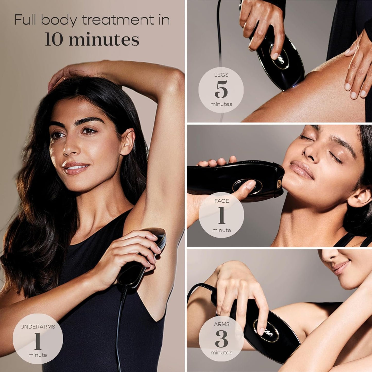 Pure Fit IPL Laser Hair Removal Device, for Body & Face, Long-Lasting, Alternative to Salon, Epilator & Bikini Shaver, with Precision Head for Small Areas