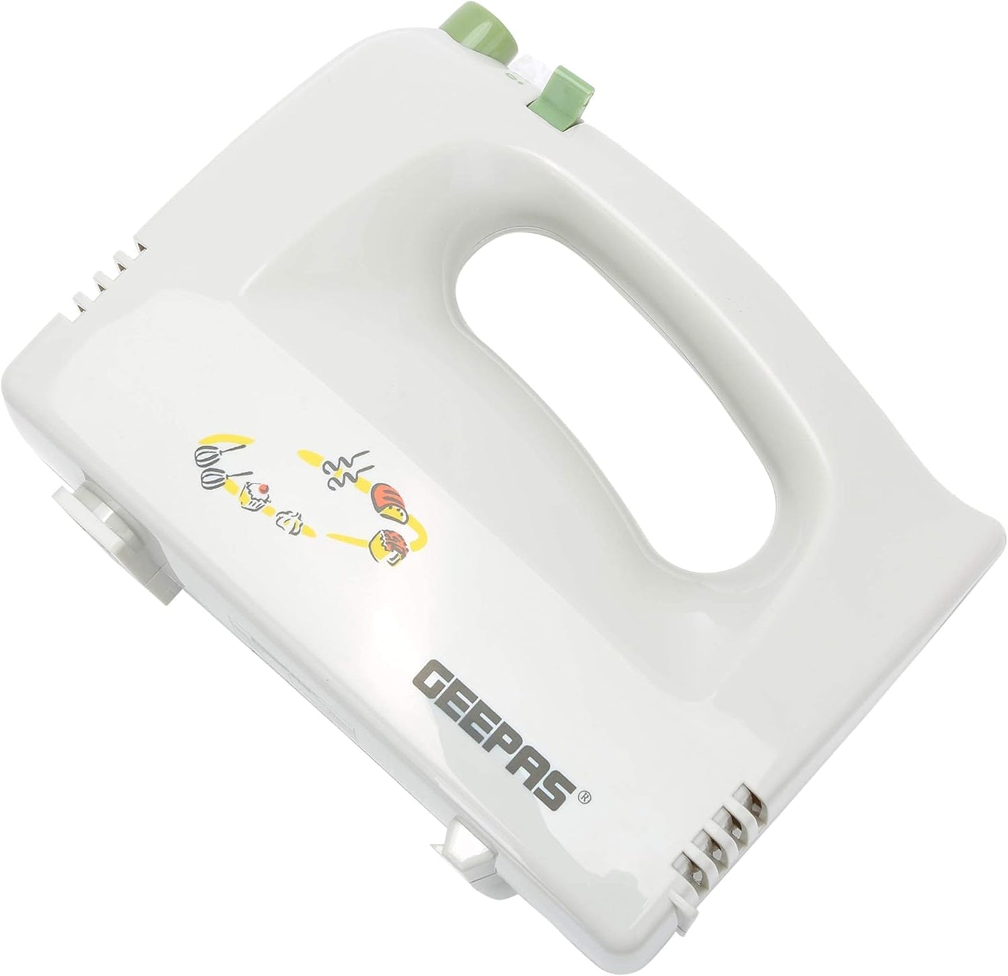 Geepas GHM2001 160W Hand Mixer - Professional Electric Handheld Mixer for Baking - 5 Speed Function, Includes Stainless Steel Beaters & Dough Hooks, Eject Button