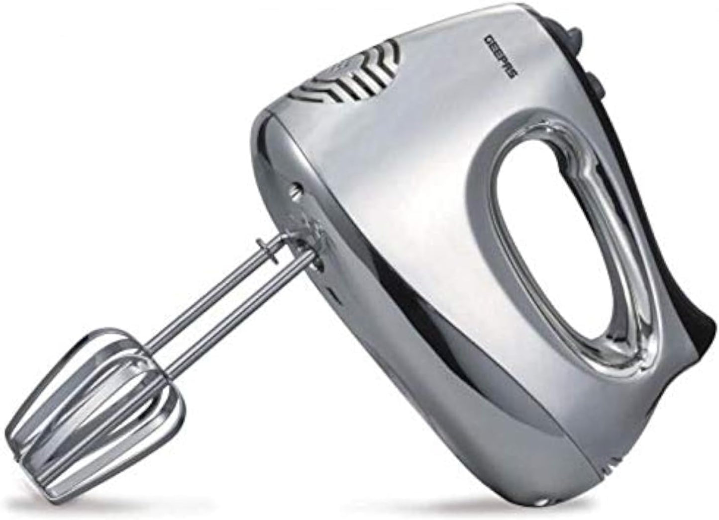 Geepas GHM43012 150W Hand Mixer - Professional Electric Handheld Mixer for Baking - 7 Speed Function, Includes Stainless Steel Beaters & Dough Hooks