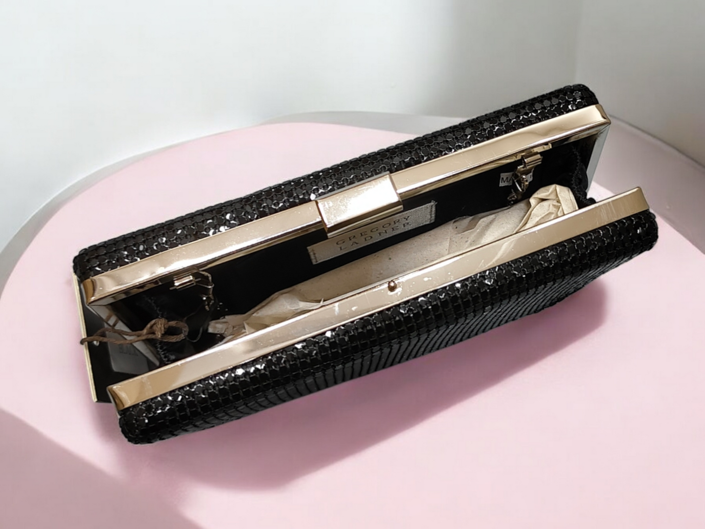 Gregory Ladner Glomesh Rectangle Clutch - Black