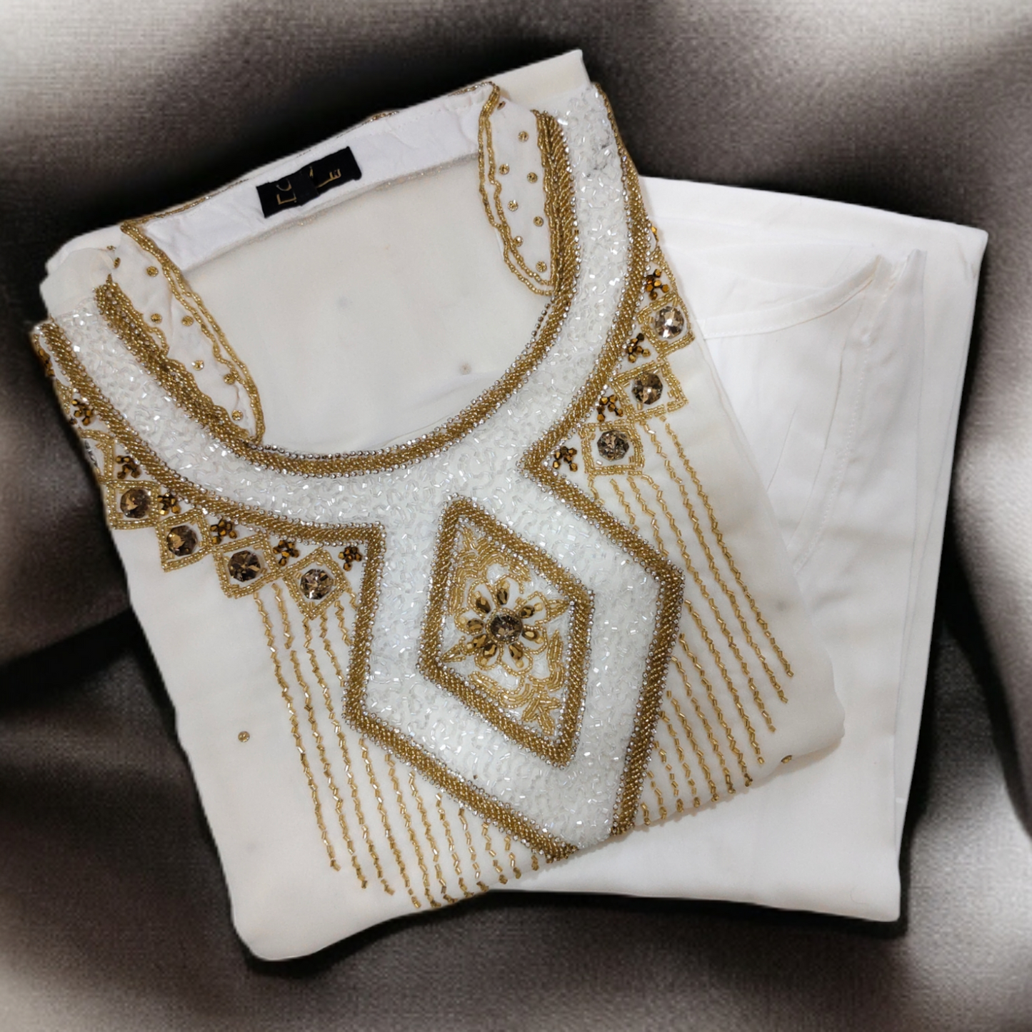 Saraya | Zahra White Jalabiya