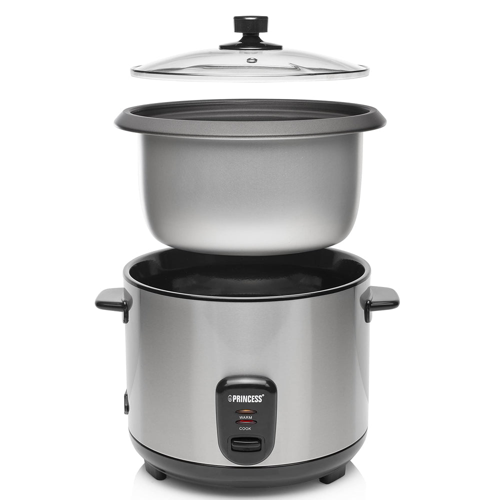 Princess 271949 Stainless Steel Rice Cooker – Versatile 1.8L Rice Cooker with Keep Warm Function