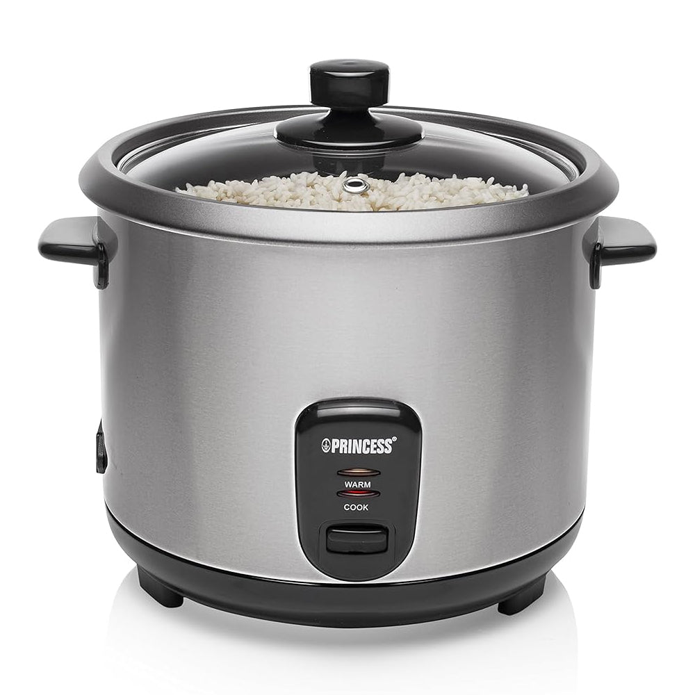 Princess 271949 Stainless Steel Rice Cooker – Versatile 1.8L Rice Cooker with Keep Warm Function