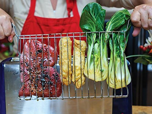 Ronco Grill Basket & Set of 4 Kebab Rods