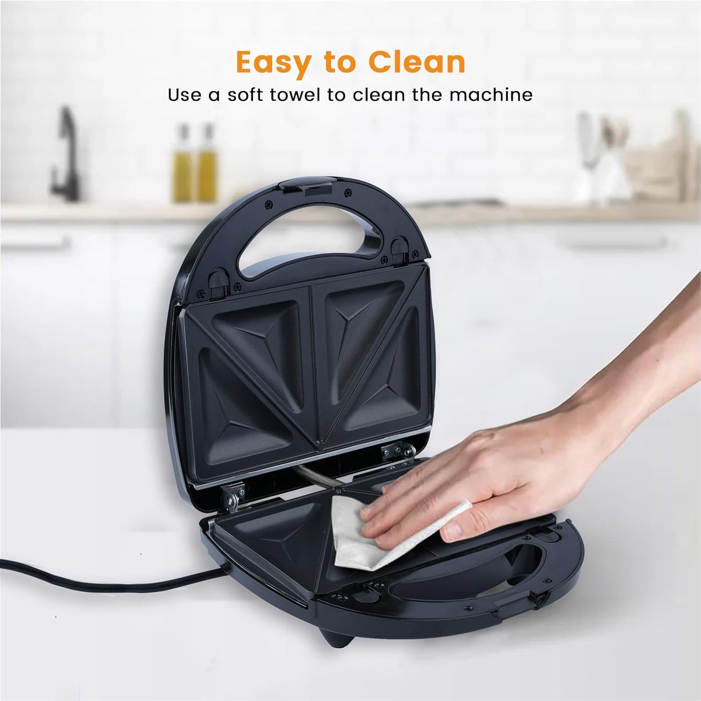 Sonashi 7-in-1 Multi Snack Maker SSM-862 - Detachable Sandwich, Grill, Donut, Waffle, Cupcake, Nutty, Omelet Making Plates