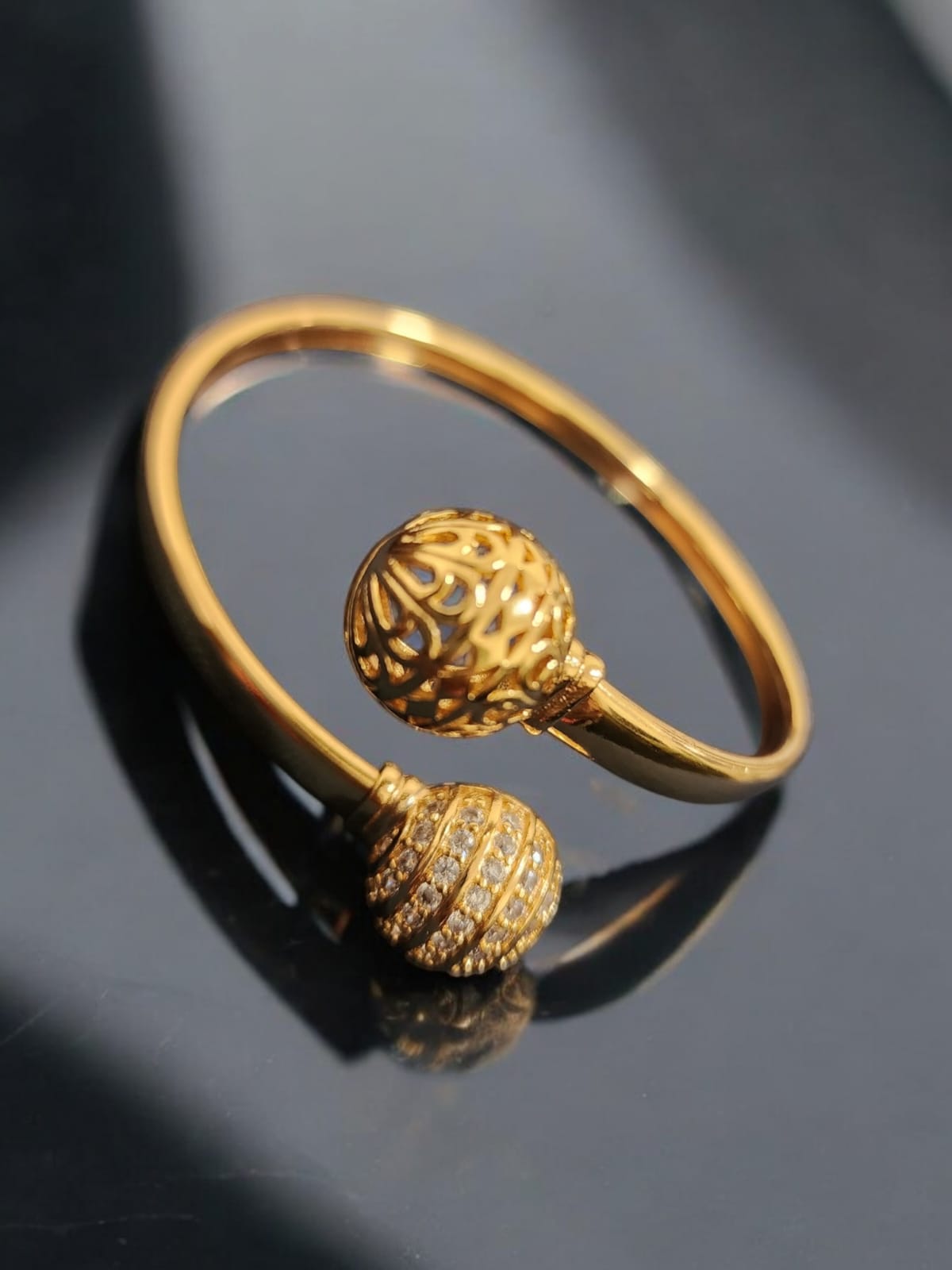 Florence Collection Italy - Amber Gold Bangle