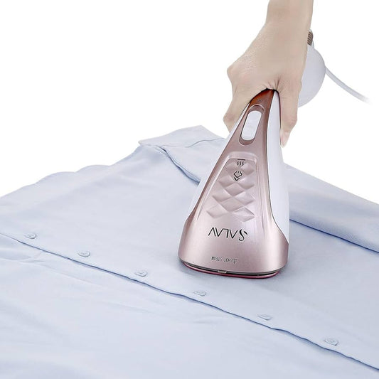 SALAV Steamer for clothes+ Handheld Iron 2-in-1, 2 Steam Settings, for Both Vertical & Horizontal Garment Handling, Ceramic Coated Metal Steam Panel, 150ml Big Water Tank, 1300 Watt, DH-100 Rose Gold