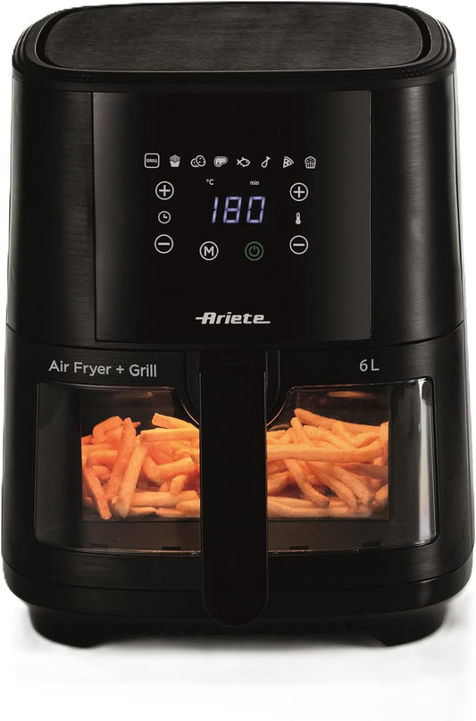 Ariete Air Fryer Glass Door Black 6L 4626