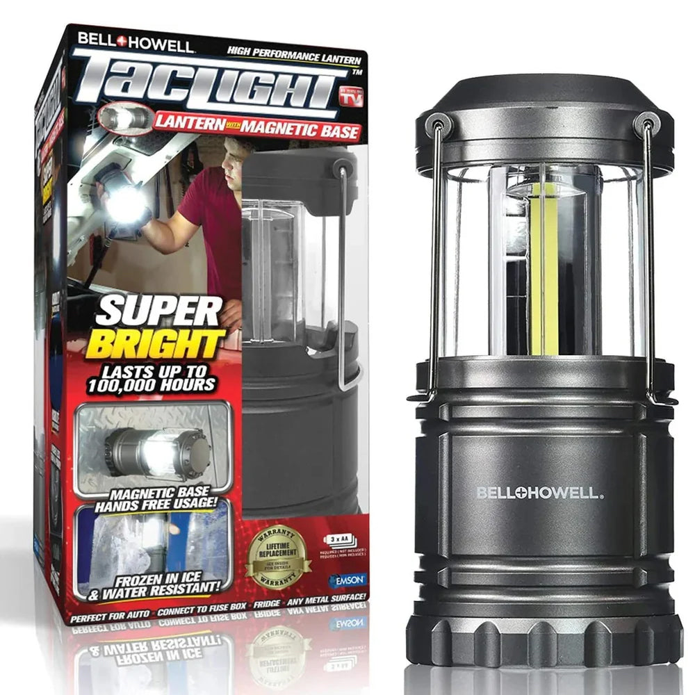 Bell+Howell Taclight Lantern with Magnetic Base – 4-in-1 LED Emergency Lantern