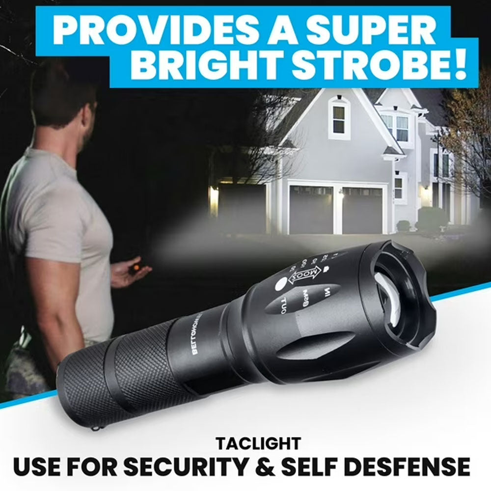 Bell + Howell Taclight 1307 High-Powered Tactical Flashlight - Ultra Bright, Durable, Water-Resistant