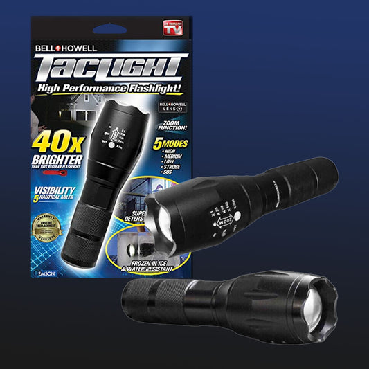 Bell + Howell Taclight 1307 High-Powered Tactical Flashlight - Ultra Bright, Durable, Water-Resistant