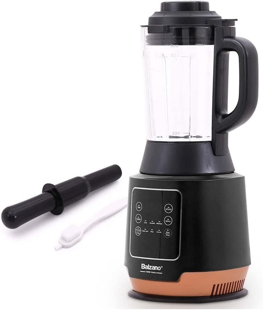 Balzano Pro Hot and Cold Blender, 4 Pre-sets Soup-Smoothie-Ice Crush-Juice, UK Plug, Retain Nutrients, Capacity 1.2L, 800W, PBJ753H, LCD Display and Digital Panel, Gardenia Collection