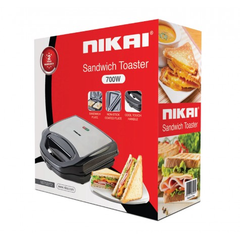 Nikai NST522T1 Sandwich Maker 700W