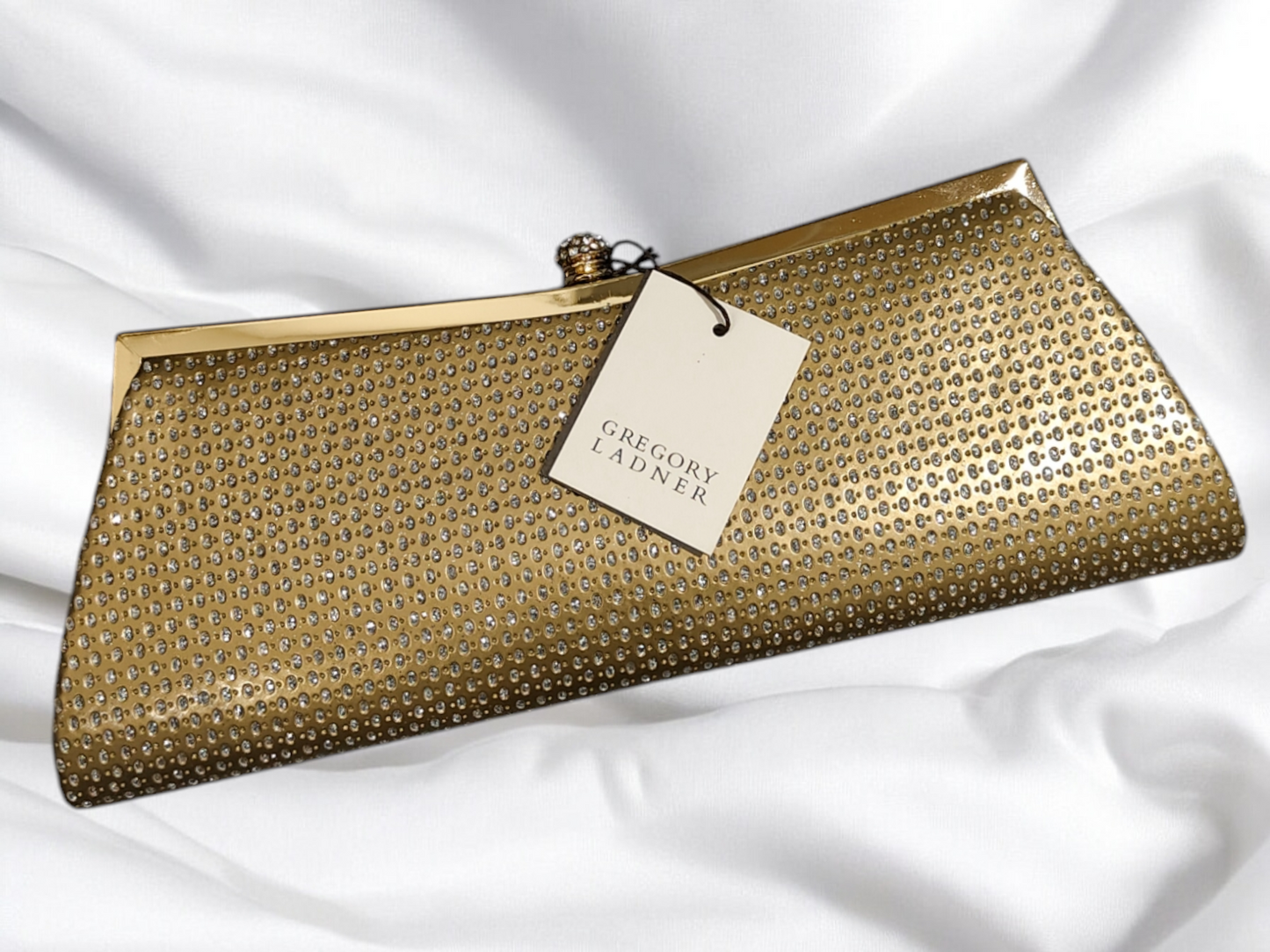 Gregory Ladner | Mock Sequin Large Clutch - Gold