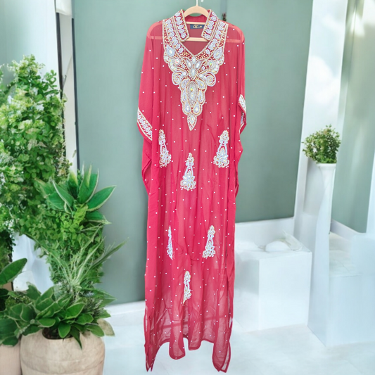 Saraya | Al Maha Maroon Jalabiya & Gift