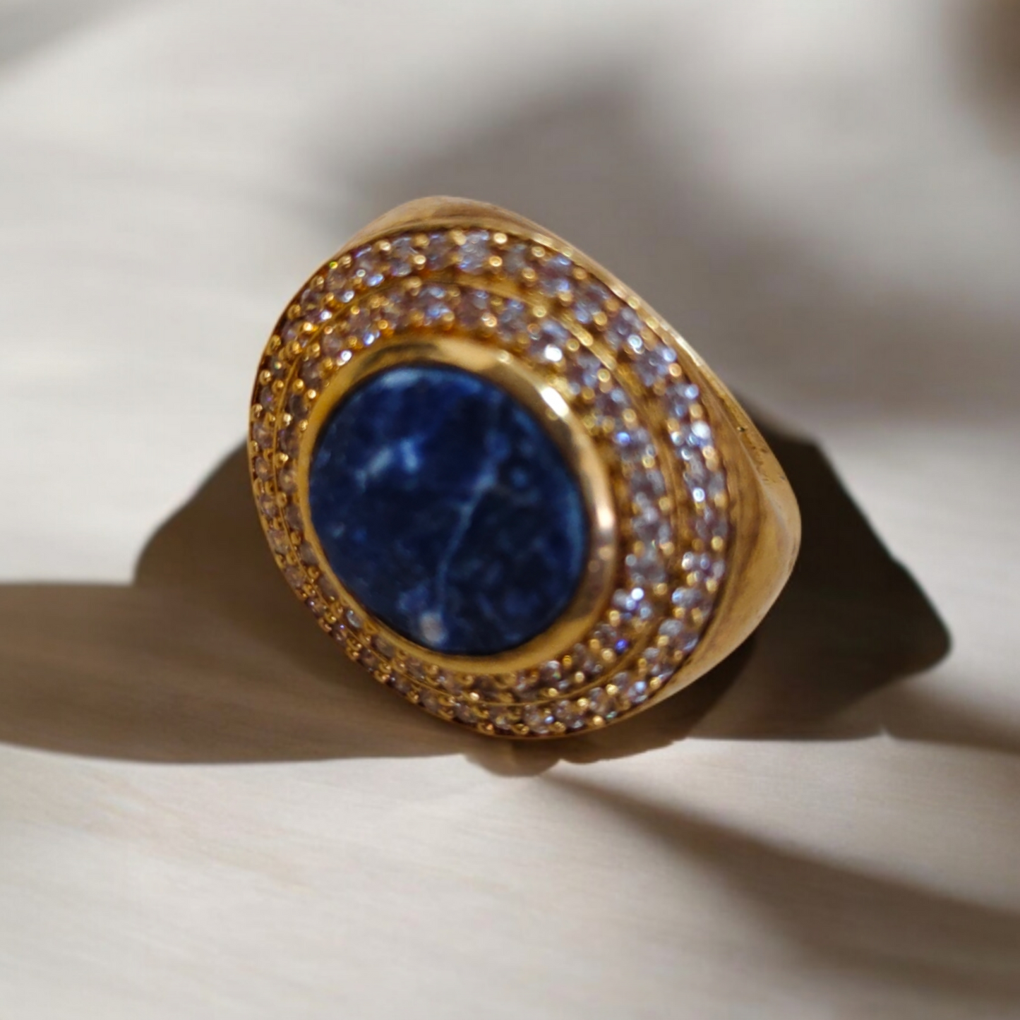 TOHFA | Sodalite & Labradorite Rings Set of 2
