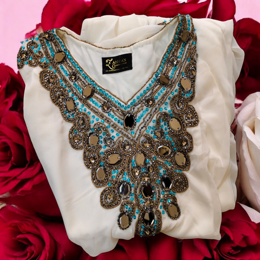 ZAHRA'S | Maram Royal Blue Jalabiya