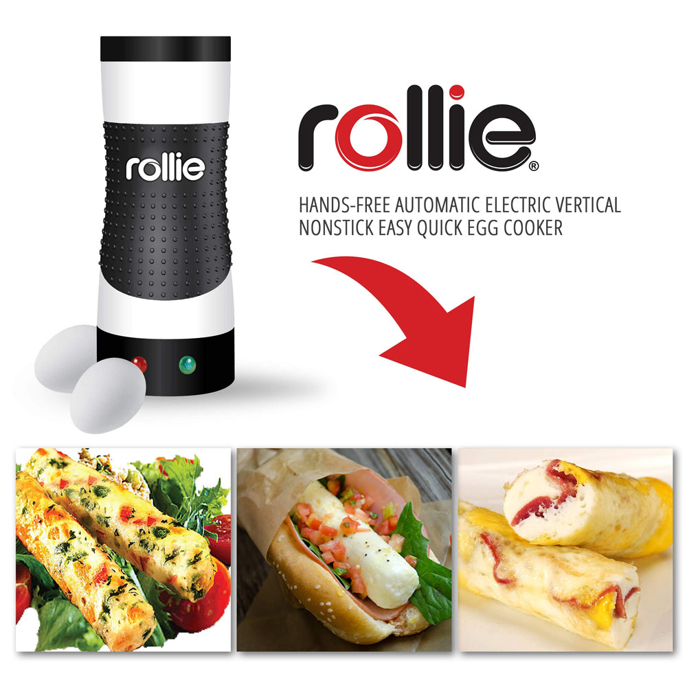 Rollie Egg Cooker GR38892W - Vertical Non-Stick Electric Egg Cooker for Quick and Healthy Breakfast