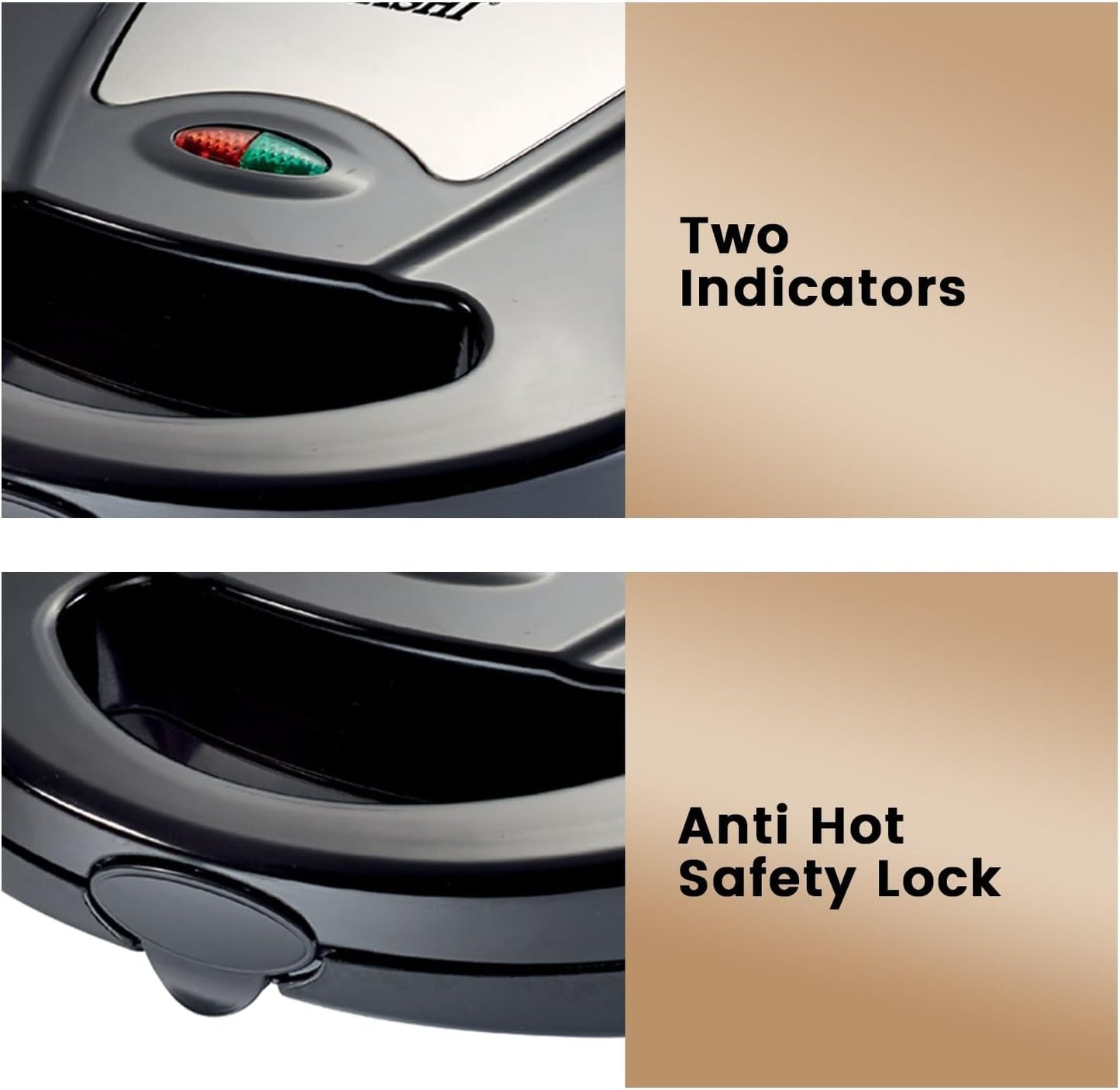 Sonashi 7-in-1 Multi Snack Maker SSM-862 - Detachable Sandwich, Grill, Donut, Waffle, Cupcake, Nutty, Omelet Making Plates