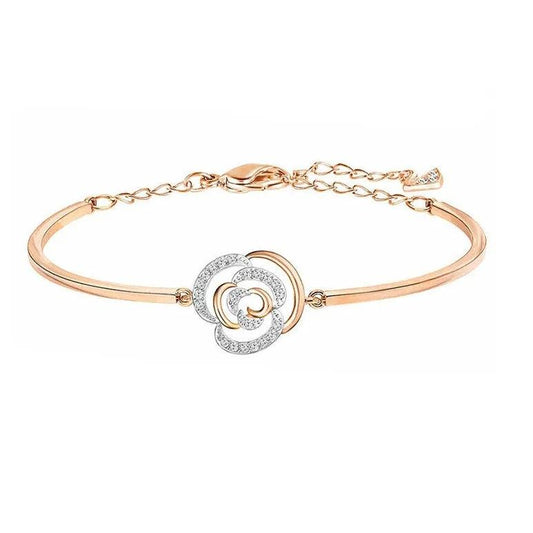 Swarovski Bracelets Women's White Gold-Plated/Rose Gold